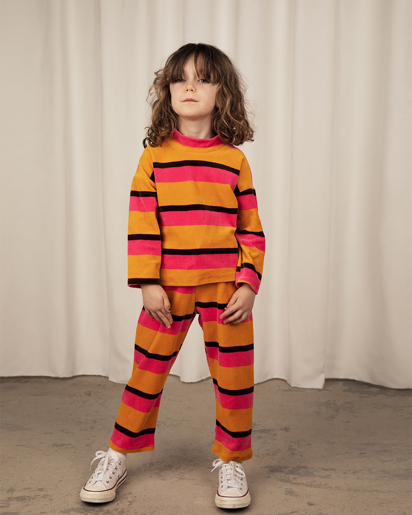 Παιδικό Βελουτέ Παντελόνι Φόρμας Stripes