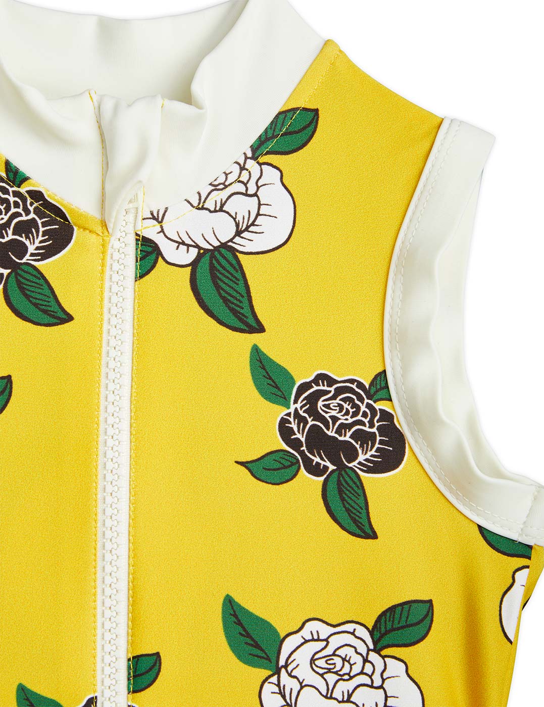 Παιδικό Ολόσωμο Μαγιώ με Φερμουάρ Yellow Roses