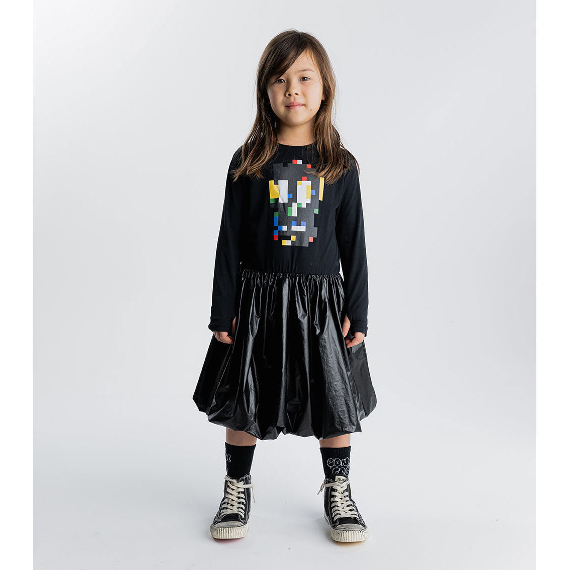 Παιδικό Φόρεμα Pixel Skull