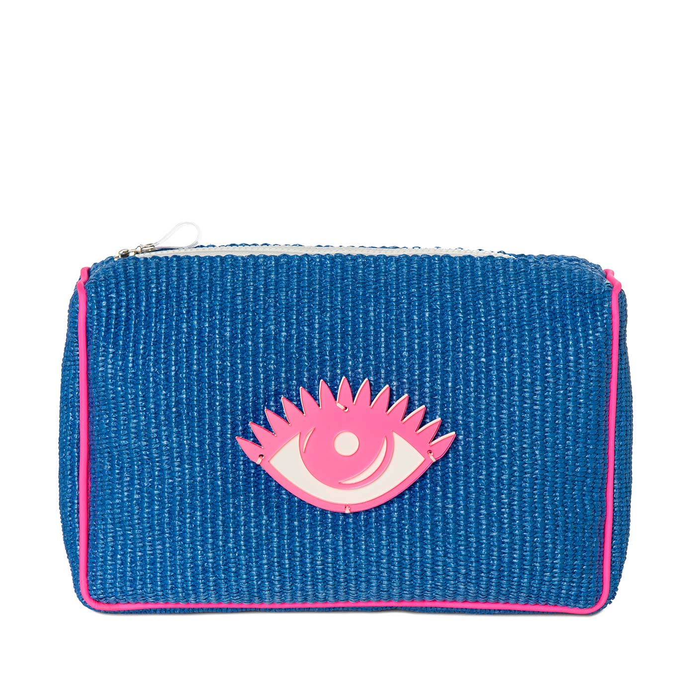 Αδιάβροχο Νεσεσέρ Olivia Blue Raffia με Μάτι