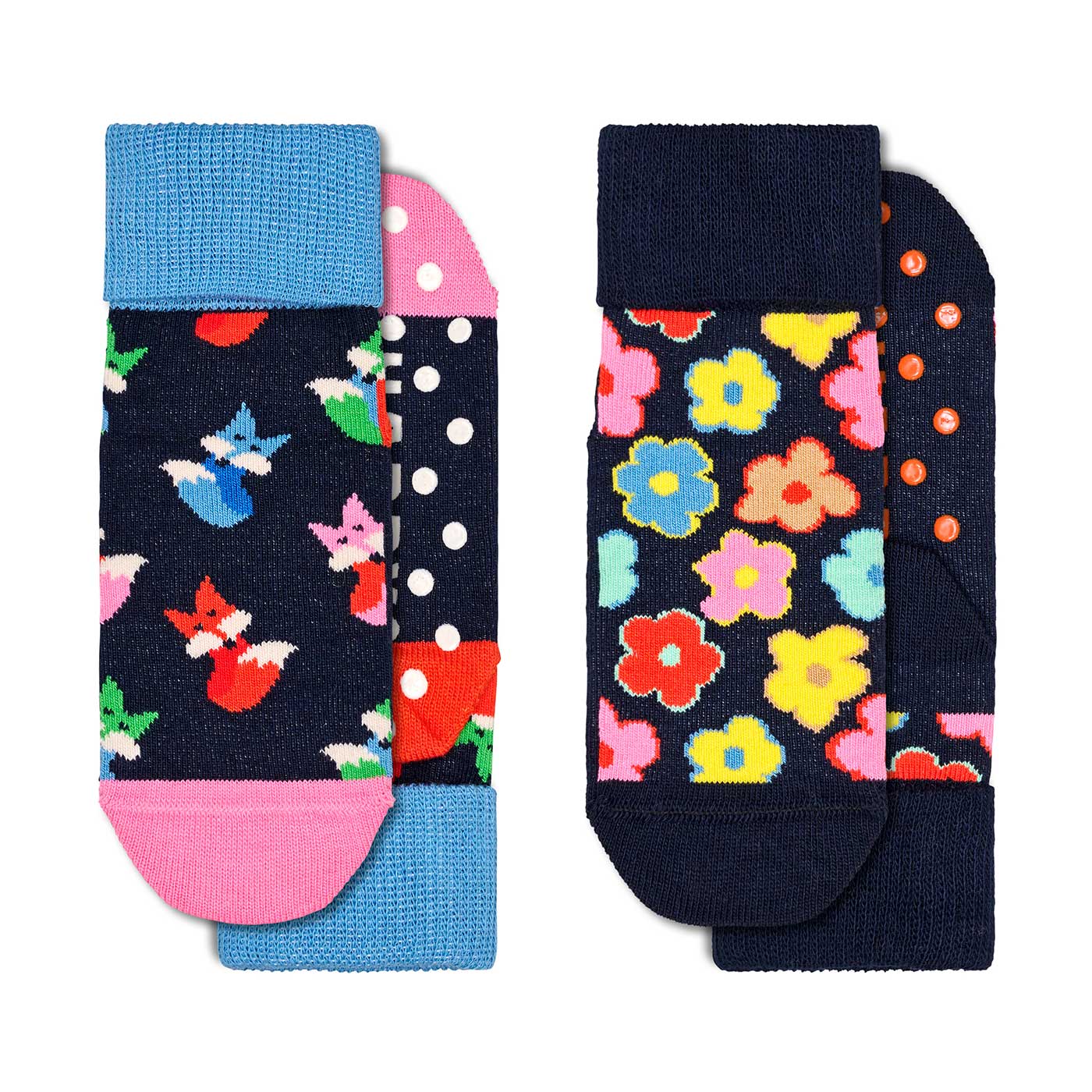Σετ Παιδικές Αντιολισθητικές Κάλτσες Fox & Flower