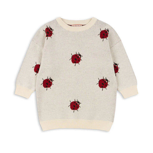 99.KS101553_LADYBUG # Kids Knitted Dress Ladybags