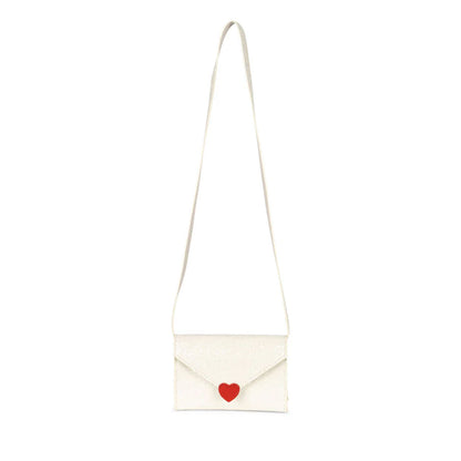 99.KS101572_CREAMGLIT # Παιδική Τσάντα Ώμου Love Letter Cream Glitter