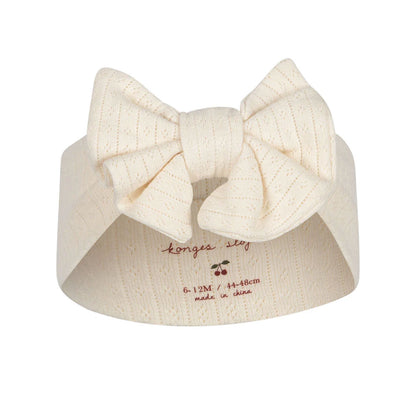 99.KS101608_WHITE # Βρεφική Κορδέλα Μαλλιών White