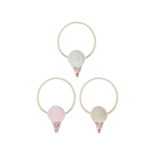 Σετ Παιδικά Λαστιχάκια Μαλλιών Ice Cream