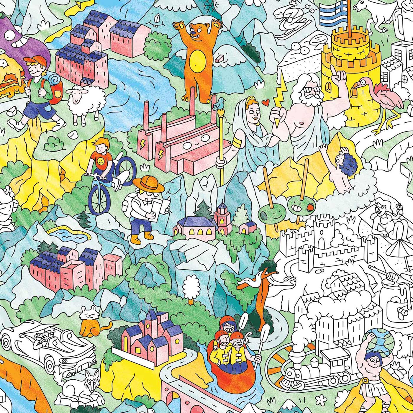 Color-in Αφίσα Ελλάδα