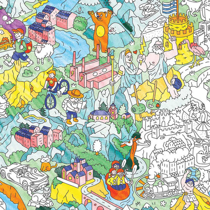 Color-in Αφίσα Ελλάδα