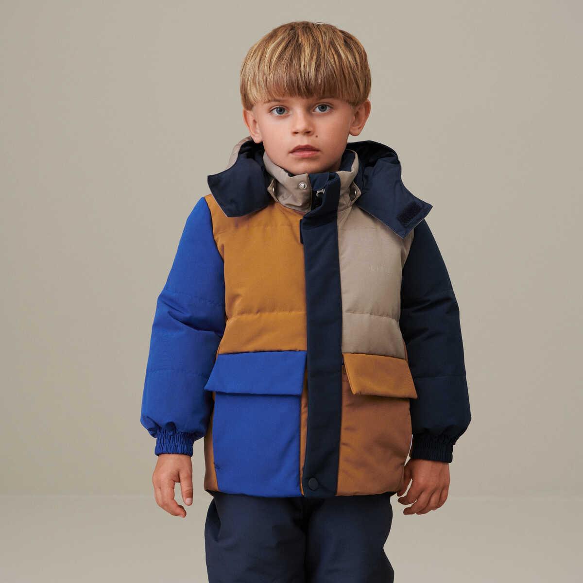 Παιδικό Μπουφάν Διπλής Όψης Paloma Colour Βlock Surf Blue