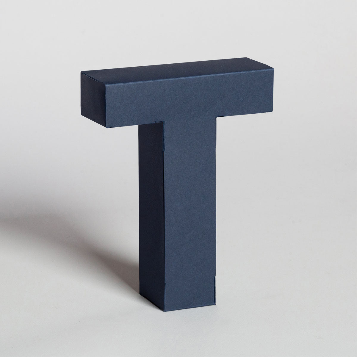 Χάρτινο Διακοσμητικό Γράμμα T Μπλε Navy