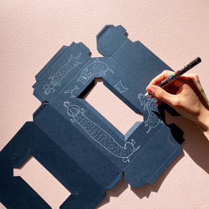 Χάρτινο Διακοσμητικό Γράμμα Y Μπλε Navy