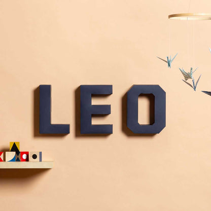 Χάρτινο Διακοσμητικό Γράμμα E Μπλε Navy