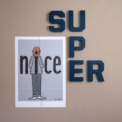 Χάρτινο Διακοσμητικό Γράμμα R Μπλε Navy