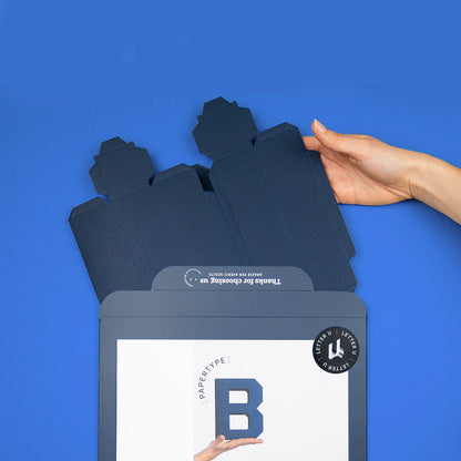 Χάρτινο Διακοσμητικό Γράμμα T Μπλε Navy