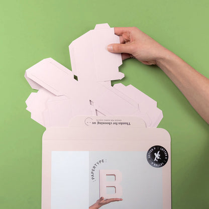 Χάρτινο Διακοσμητικό Γράμμα Ο Ροζ