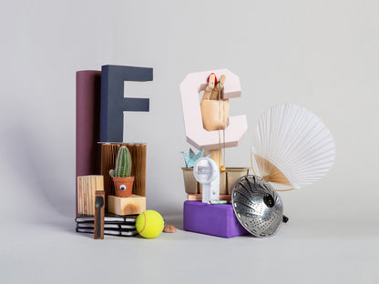 Χάρτινο Διακοσμητικό Γράμμα C Ροζ