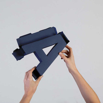 Χάρτινο Διακοσμητικό Γράμμα C Μπλε Navy