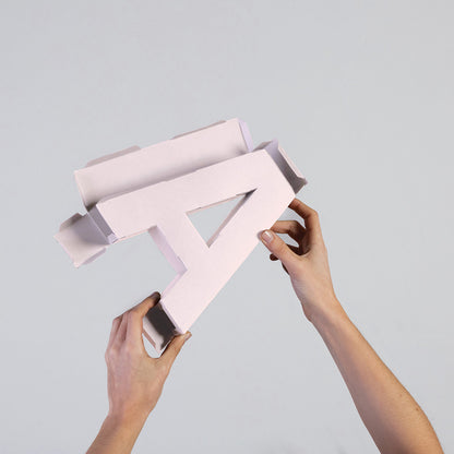 Χάρτινο Διακοσμητικό Γράμμα Ο Ροζ