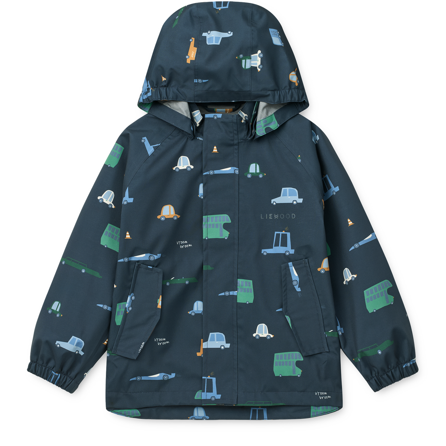 99.LW19909_2782 # Kids Waterproof Set Pedia Cars Classic Navy
