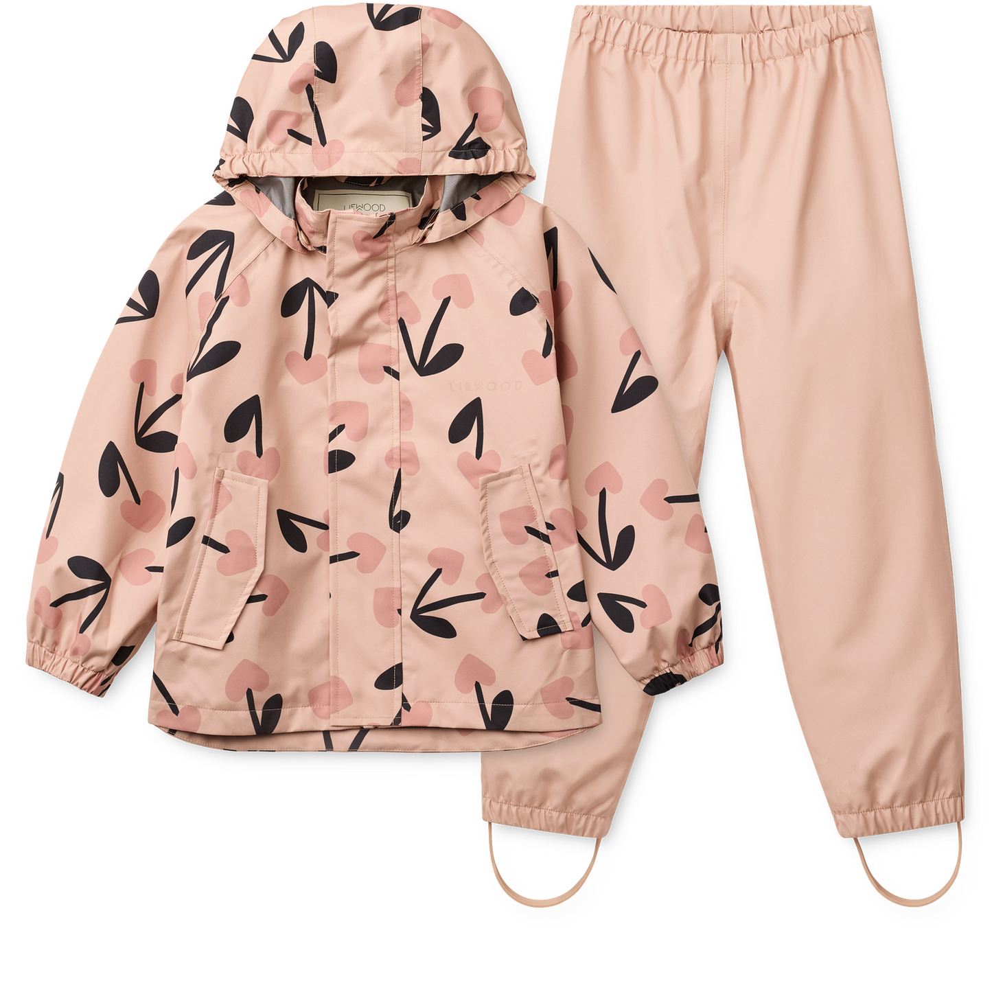 99.LW19909_2808 # Kids Waterproof Set Pedia Cherry Heart Rosey Mix