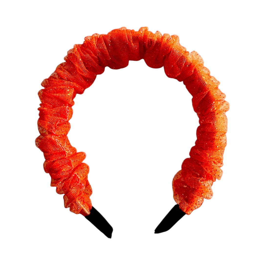52B.HL-HEAD-SCRUNCHIE-O # Kids Headband Scrunchie Orange