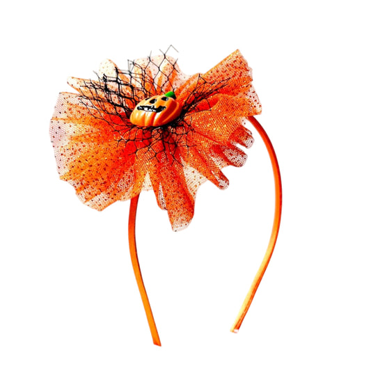 52B.HL-HEAD-ORANGE-MINI-PUMP # Παιδική Στέκα Μαλλιών Mini Pumpkin
