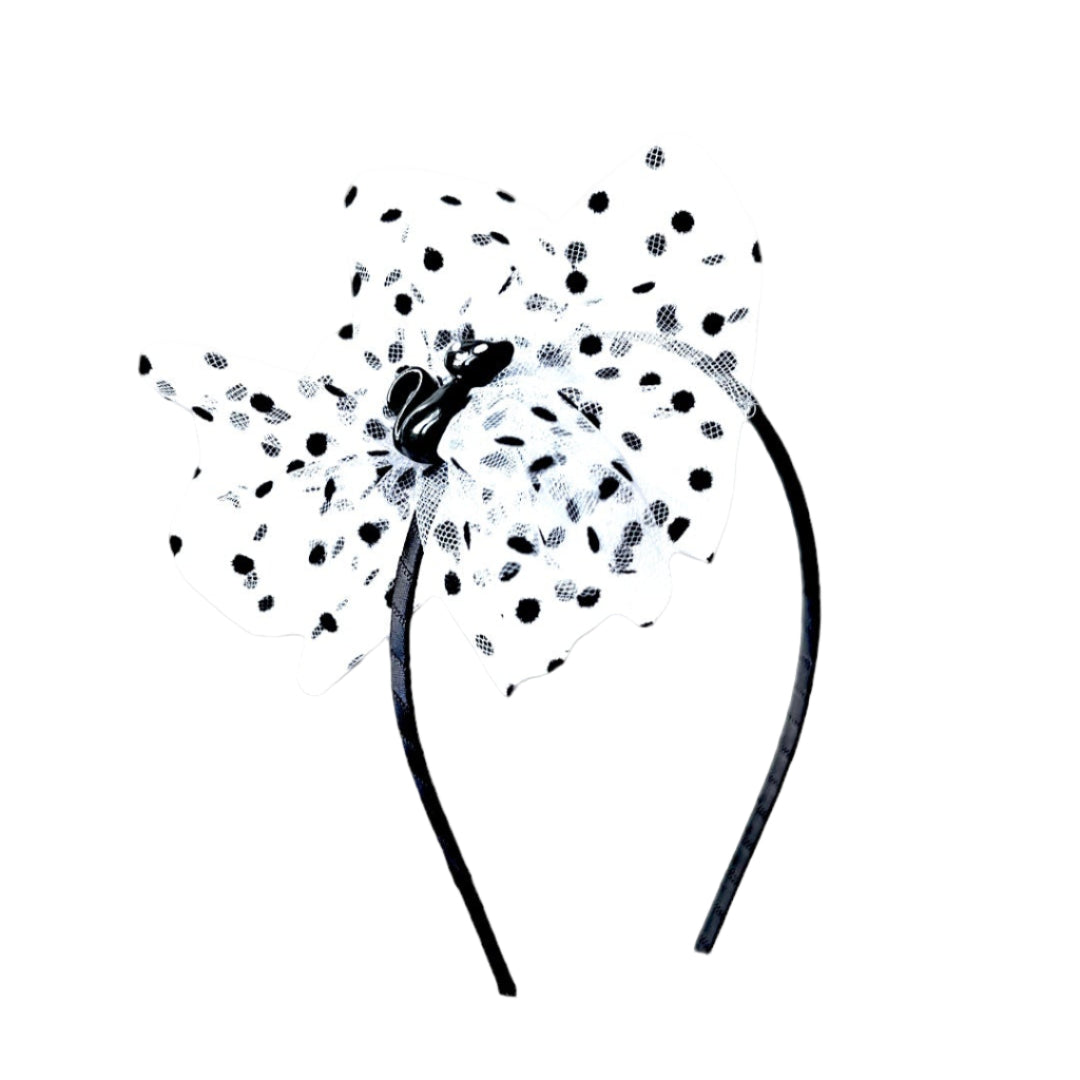 52B.HL-HEAD-BLACK CAT # Kids Headband Halloween Black Cat 
