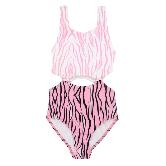 Παιδικό Ολόσωμο Μαγιώ Pink Zebra Cut