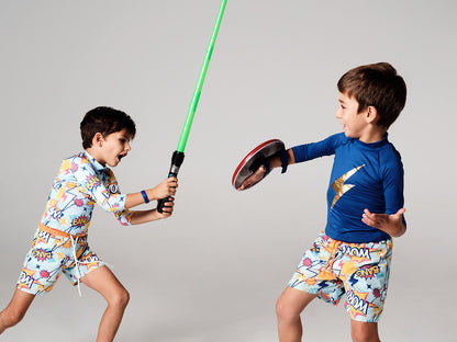 Παιδική Μπλούζα Προστασίας από τον Ήλιο Shark Superhero