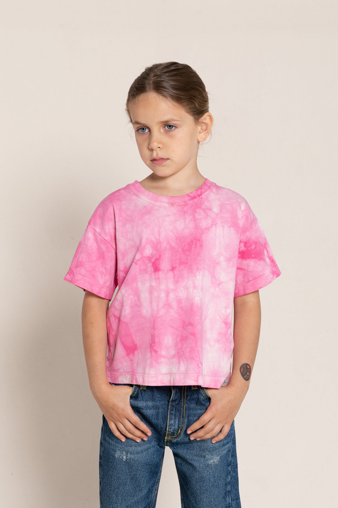 Παιδική Μπλούζα T-Shirt Tie Dye Queen Fuchsia