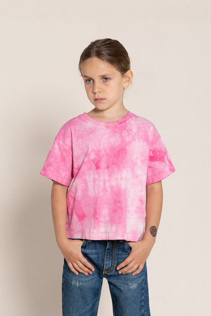 Παιδική Μπλούζα T-Shirt Tie Dye Queen Fuchsia