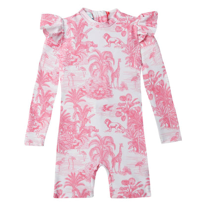 Βρεφικό Ολόσωμο Μαγιώ Jungle Pink