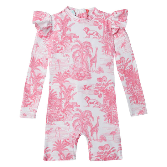 Βρεφικό Ολόσωμο Μαγιώ Jungle Pink