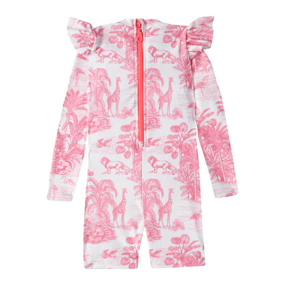 Παιδικό Ολόσωμο Μαγιώ Jungle Pink