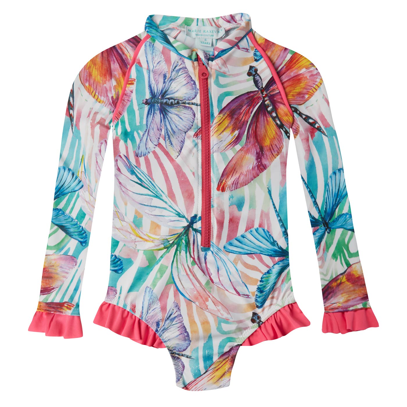 Βρεφικό Μακρυμάνικο Μαγιώ με Βολάν Libellula