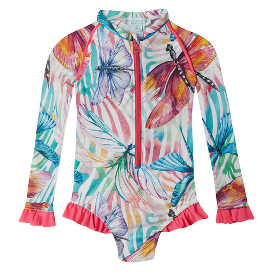 Βρεφικό Μακρυμάνικο Μαγιώ με Βολάν Libellula