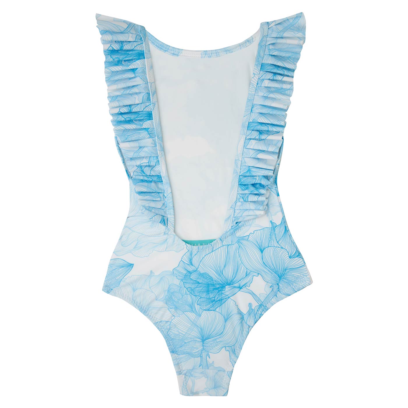 Παιδικό Ολόσωμο Μαγιώ Flowers Blue