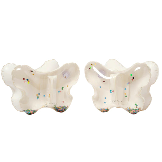 99.S51KABCG # Kids Inflatable Arm Bands Cotton Candy Glitter 