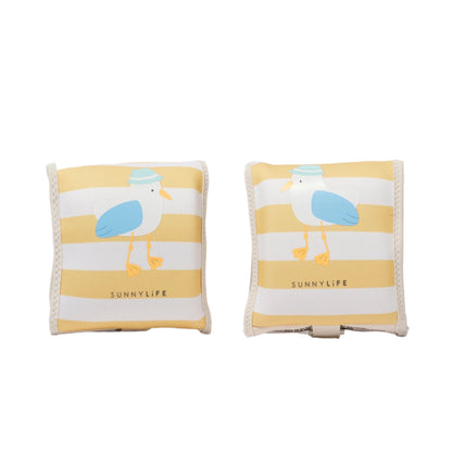 99.S51NABMS # Kids Armbands Sid the Seagull Mustard Stripe