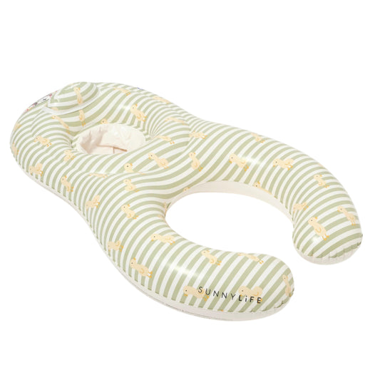 99.S5FBSGREU # Baby Inflatable Seat Together Duck Sage Stripe