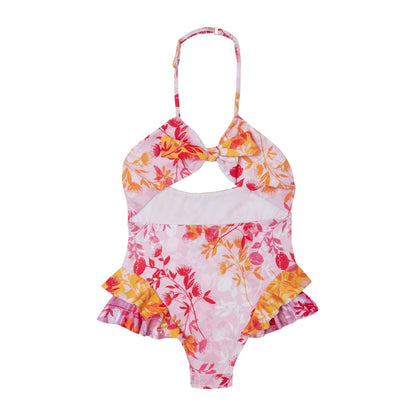 52A.S5GB207M # Παιδικό Ολόσωμο Μαγιώ Spaghetti Botanical Mix