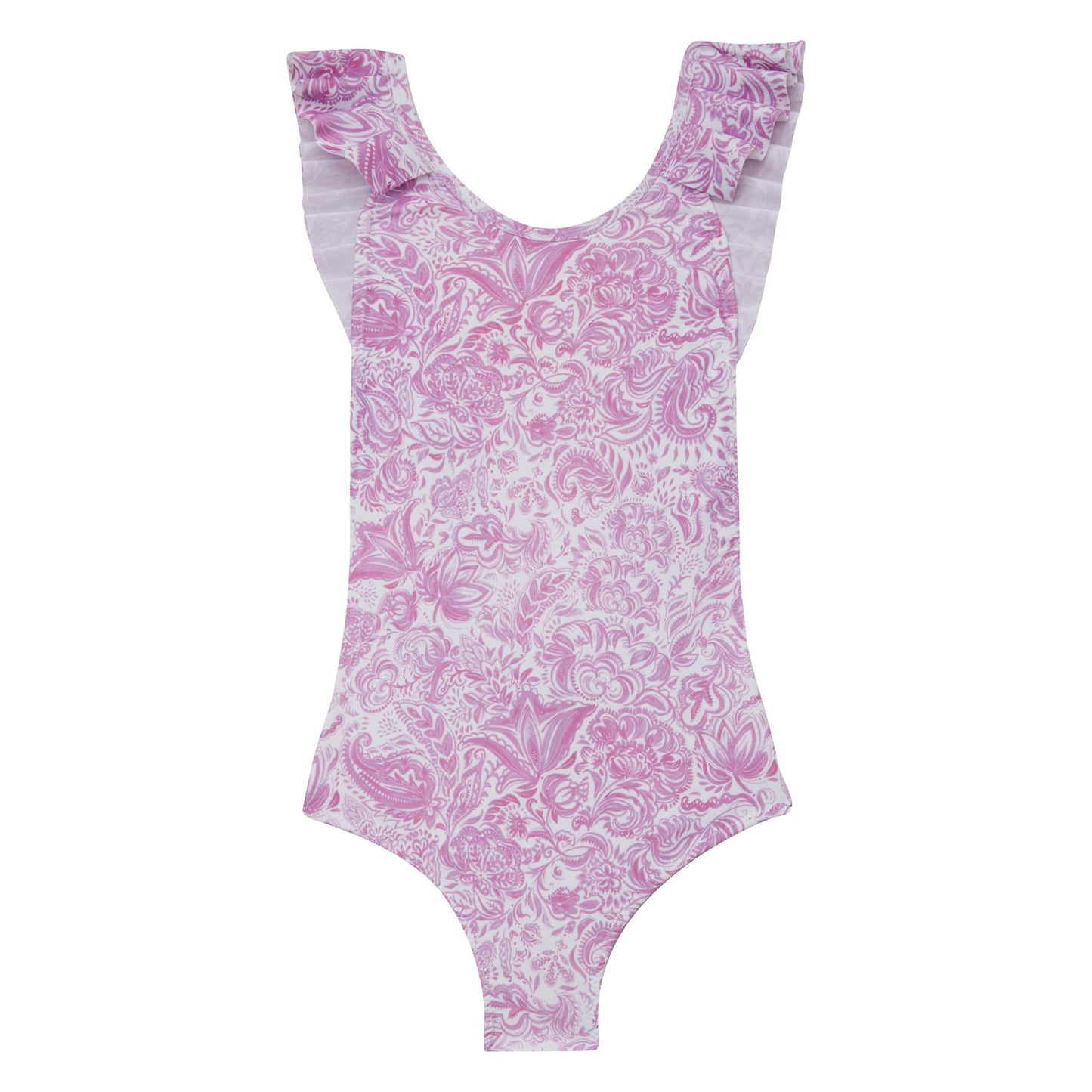 52A.S5GP201L # Παιδικό Ολόσωμο Μαγιώ με Πιέτες Paisley Lilac