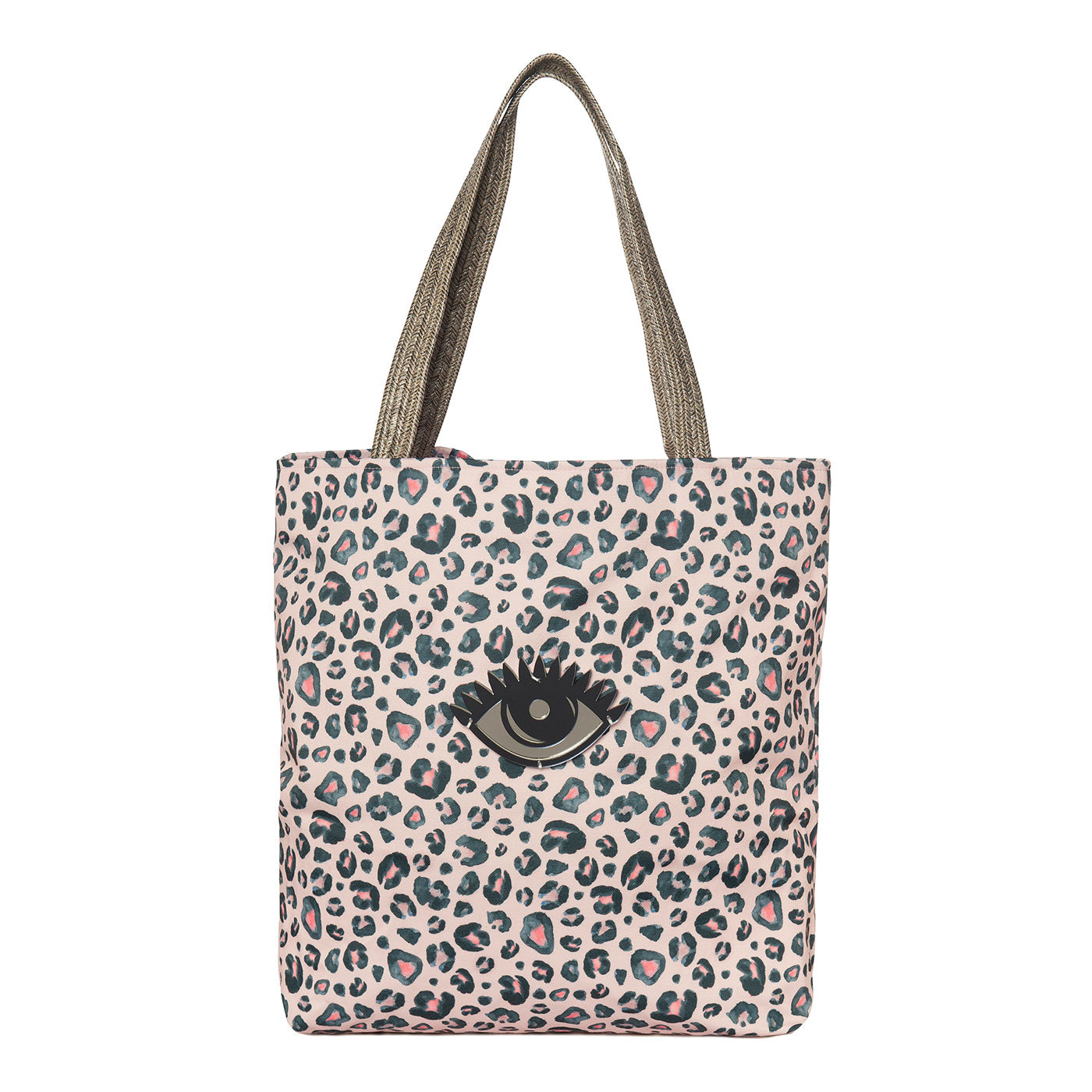 Τσάντα Ώμου Sienna Animal Print με Ματάκι