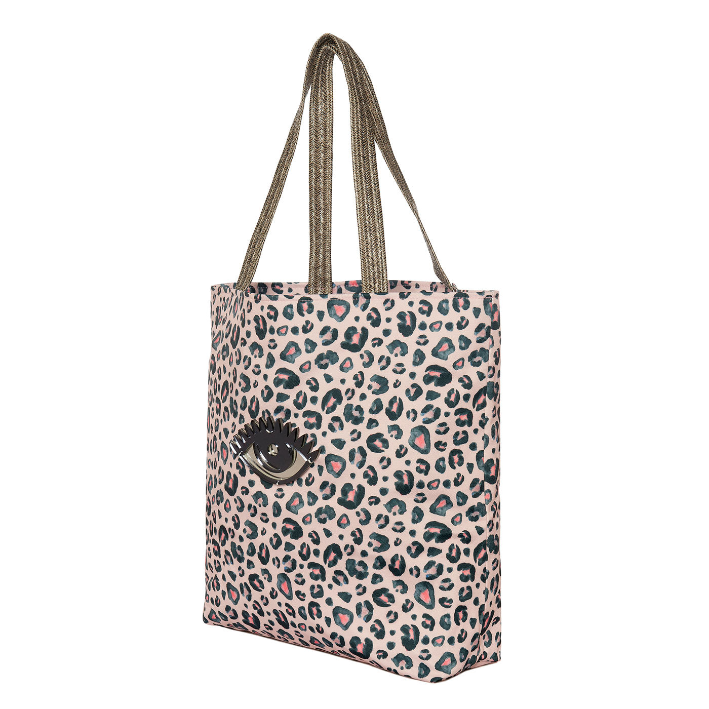 Τσάντα Ώμου Sienna Animal Print με Ματάκι