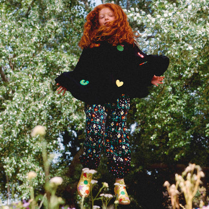 Παιδικό Παντελόνι Floral Black