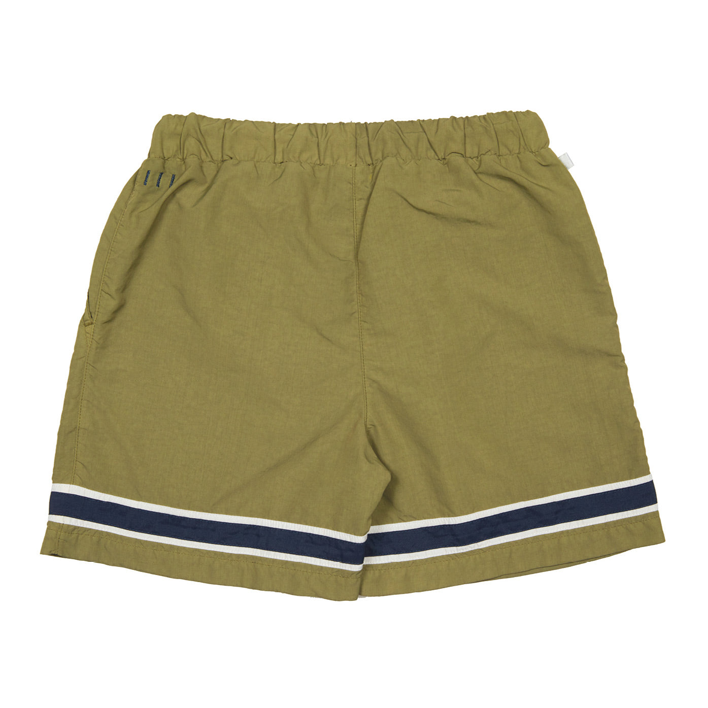 Παιδικό Μαγιώ Σορτς Χακί με Ρίγα