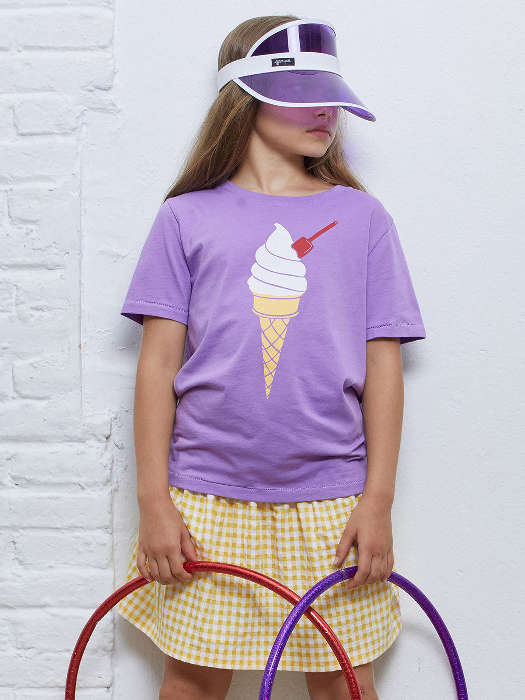 Παιδική Μπλούζα T-Shirt με Τύπωμα που Αλλάζει στον Ήλιο Ice Cream