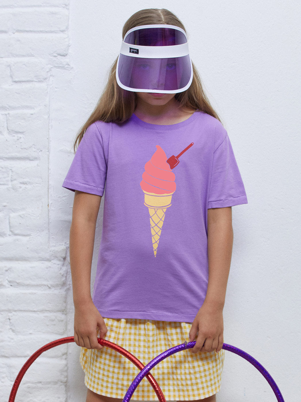 Παιδική Μπλούζα T-Shirt με Τύπωμα που Αλλάζει στον Ήλιο Ice Cream