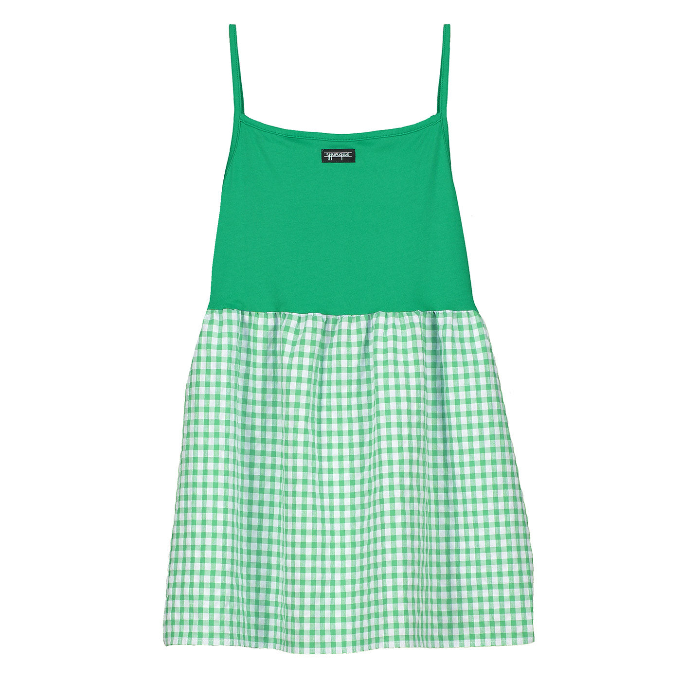 Παιδικό Φόρεμα Gingham Green