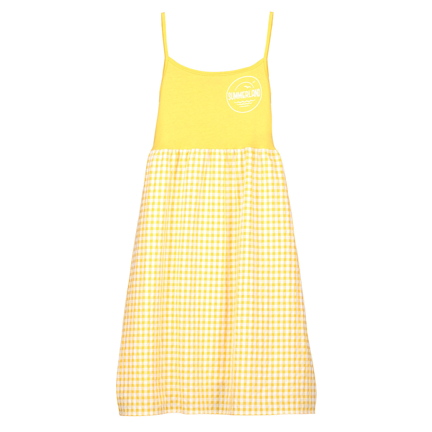 Παιδικό Φόρεμα Gingham Yellow