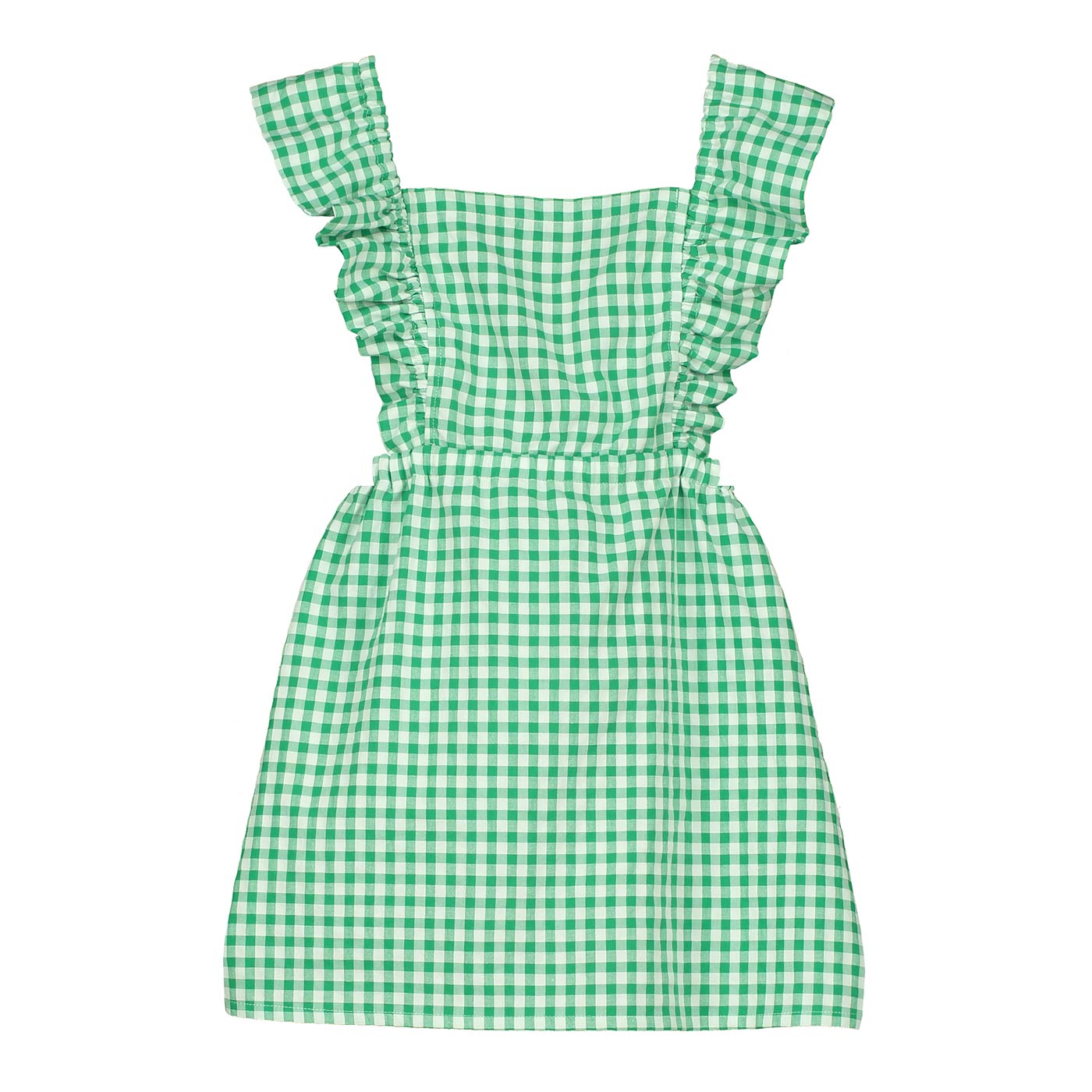Παιδικό Φόρεμα Gingham Green